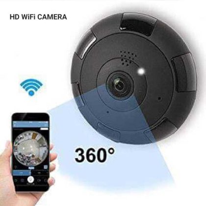 Panoramic Wifi Ip Camera Black